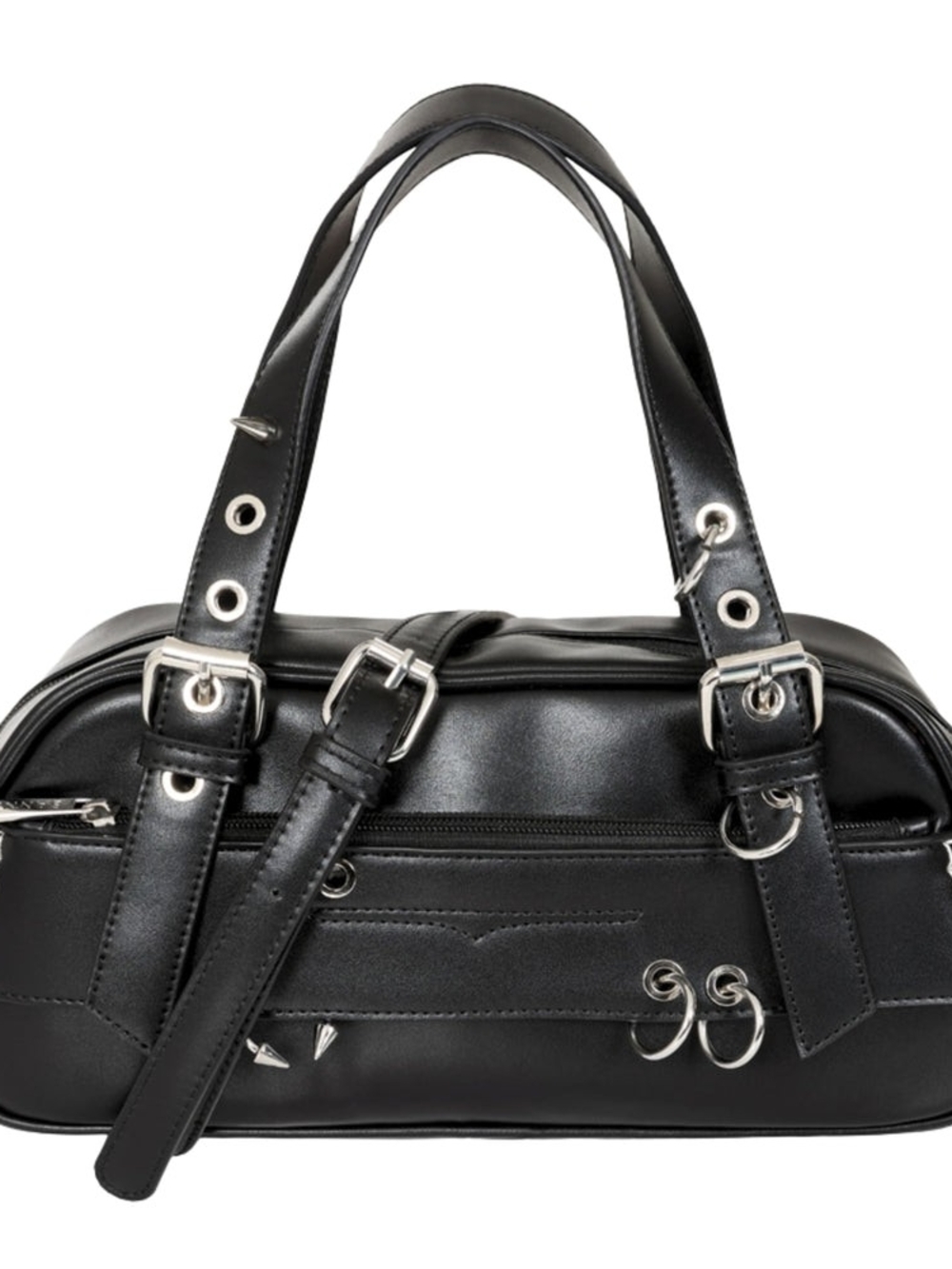 Black Night Pierced Shoulder Bag